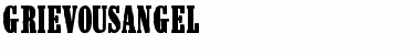 Download GrievousAngel Regular Font Title Preview
