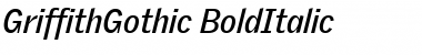 Download GriffithGothic Italic Font Title Preview