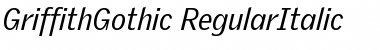 Download GriffithGothic Regular Font Title Preview