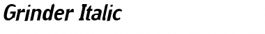 Download Grinder Italic Font Title Preview