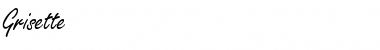 Download Grisette Regular Font Title Preview