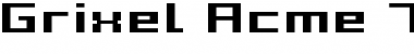 Download Grixel Acme 7 Wide Bold Xtnd Regular Font Title Preview