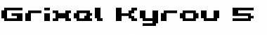 Download Grixel Kyrou 5 Wide Bold Regular Font Title Preview