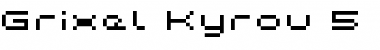Download Grixel Kyrou 5 Wide Xtnd Regular Font Title Preview