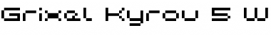 Download Grixel Kyrou 5 Wide Regular Font Title Preview