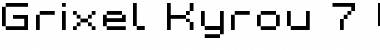 Download Grixel Kyrou 7 Wide Xtnd Regular Font Title Preview