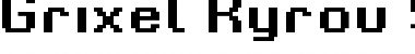 Download Grixel Kyrou 9 Regular Bold Xtnd Regular Font Title Preview