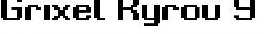 Download Grixel Kyrou 9 Regular Bold Regular Font Title Preview