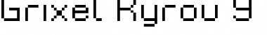 Download Grixel Kyrou 9 Regular Xtnd Regular Font Title Preview