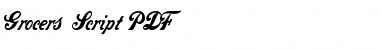 Download Grocers Script Regular Font Title Preview
