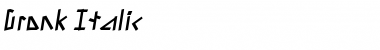 Download Gronk Italic Font Title Preview