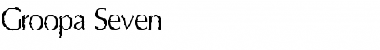 Download Groopa Seven Regular Font Title Preview