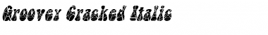 Download GrooveyCracked Italic Font Title Preview