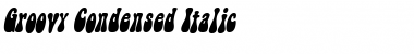 Download GroovyCondensed Italic Font Title Preview