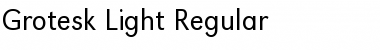 Download Grotesk-Light Regular Font Title Preview