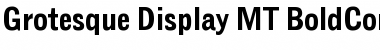 Download Grotesque Display MT BoldCond Regular Font Title Preview