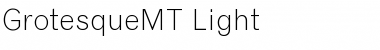 Download GrotesqueMT-Light Light Font Title Preview