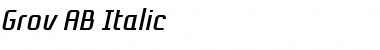 Download Grov AB Italic Font Title Preview
