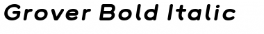 Download Grover Bold Italic Font Title Preview