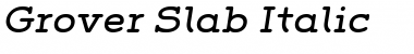 Download Grover Slab Italic Font Title Preview