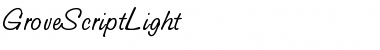Download GroveScriptLight Roman Font Title Preview