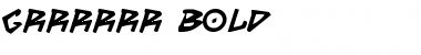 Download Grrrrrr Regular Font Title Preview