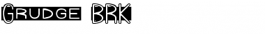 Download Grudge BRK Regular Font Title Preview