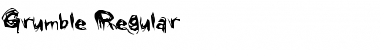 Download Grumble Regular Font Title Preview