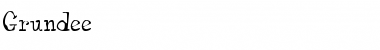 Download Grundee Regular Font Title Preview
