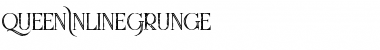 Download Queen inline grunge Regular Font