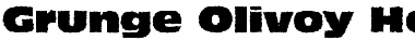 Download Grunge Olivoy Heavy Regular Font Title Preview