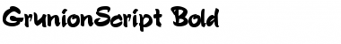 Download GrunionScript Bold Font Title Preview