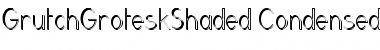 Download GrutchGroteskShaded Condensed Light Font Title Preview
