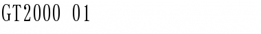 Download GT2000-01 Regular Font Title Preview