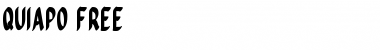Download Quiapo Free Regular Font Title Preview