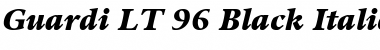 Download Guardi LT Black Italic Font Title Preview