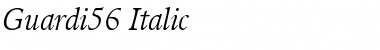 Download Guardi56 RomanItalic Font Title Preview