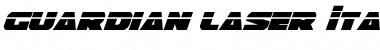 Download Guardian Laser Italic Italic Font Title Preview