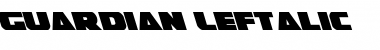 Download Guardian Leftalic Leftalic Font Title Preview