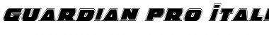 Download Guardian Pro Italic Italic Font Title Preview