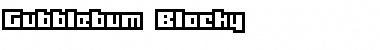 Download Gubblebum Blocky Font Title Preview