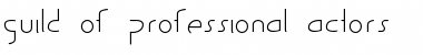 Download Guild of Professional Actors Regular Font Title Preview