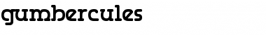 Download Gumbercules Regular Font Title Preview