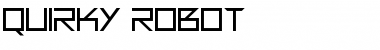 Download Quirky Robot Regular Font Title Preview