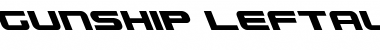 Download Gunship Leftalic Leftalic Font Title Preview