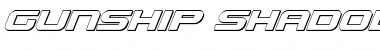 Download Gunship Shadow Ital Shadow Ital Font Title Preview