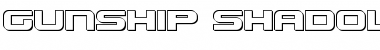 Download Gunship Shadow Shadow Font Title Preview