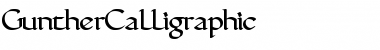 Download GuntherCalligraphic Regular Font Title Preview