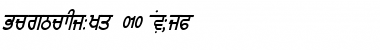 Download GurmukhiLys 010 Italic Normal Font Title Preview