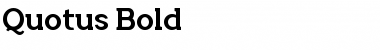 Download Quotus Bold Font Title Preview